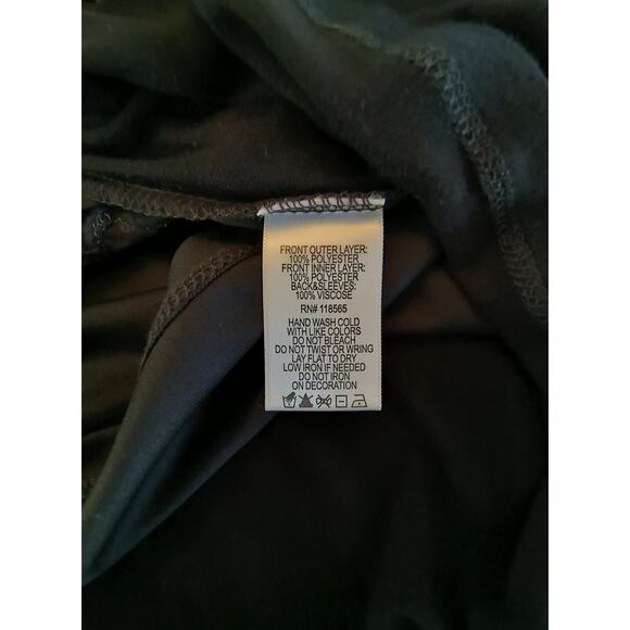 La Bellum Hillary Scott  Sequin Top Woman's Size 3X Black White Short Sleeve - Picture 11 of 12